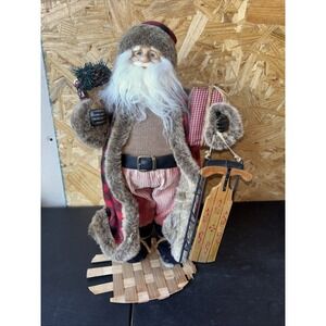 Vintage Santa Holding A Slay